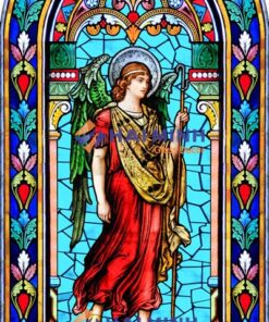 Tranh kính Thánh Raphael – mẫu vòm Roman cổ điển